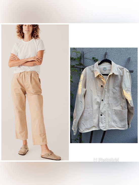 Hey Gang Jackets & Blazers - Hey Gang Barn Jacket + Chore Pants in Natural